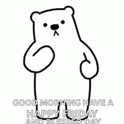 Good Morning Happy Friday Bear Dance GIF