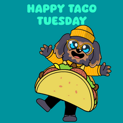 Good Morning Happy Taco Tuesday Dancing Puppy GIF