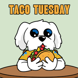 Good Morning Happy Taco Tuesday Elated Pup GIF