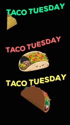 Good Morning Happy Taco Tuesday Spinning Wraps GIF
