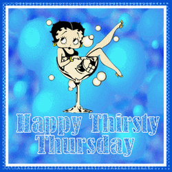 Good Morning Happy Thursday Flirty Betty Boop Cartoon