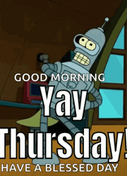 Good Morning Happy Thursday Futurama Robot Dancing GIF