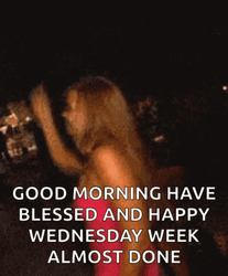 Good Morning Happy Wednesday Girl Dancing GIF