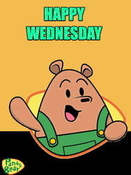 Good Morning Happy Wednesday Waving Bear GIF