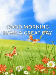 Good Morning Have A Great Day Garden Flowers GIF