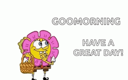 Good Morning Have A Great Day SpongeBob GIF