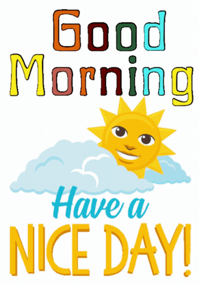 Good Morning Have A Nice Day Poster GIF