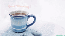 Good Morning Hot Coffee On Winter
