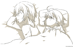Good Morning Hug Anime Couple Drawing GIF 