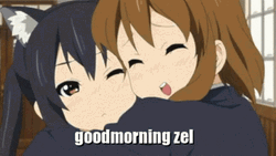 Good Morning Hug K-On! GIF