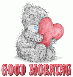 Good Morning Hug Stuffed Toy Heart GIF