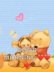Good Morning Hug Winnie The Pooh Tigger