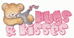 Good Morning Hugs And Kisses Bear Sparkles GIF