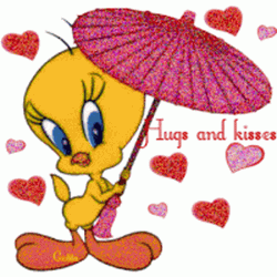 Good Morning Hugs And Kisses Tweety Bird GIF
