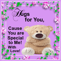 Good Morning Hugs With Love Bear  GIF