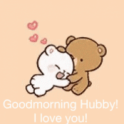 Good Morning Husband I Love You Cute Bear GIF