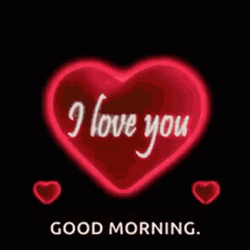Good Morning I Love You Beating Heart GIF
