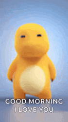 Good Morning I Love You Dino Kuning GIF