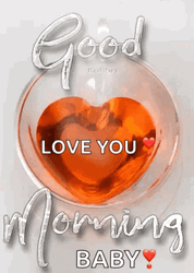 Good Morning I Love You Ruby Heart GIF