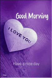 Good Morning I Love You Violet Aesthetic GIF