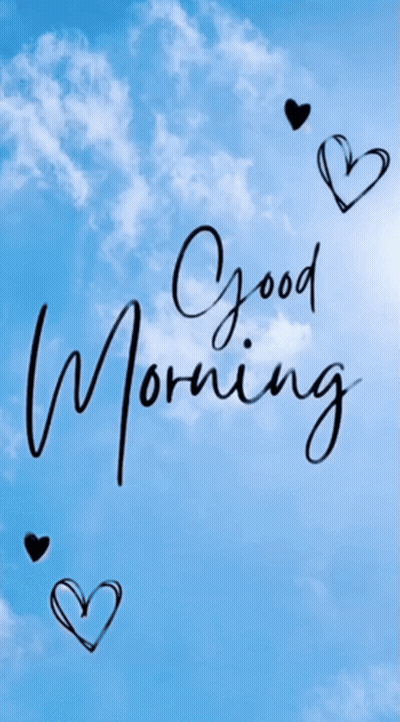 Good Morning In Blue Sky GIF