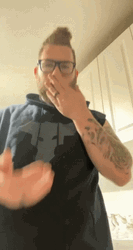 Good Morning In Sign Language Cool Guy GIF