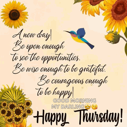 Good Morning Inspirational Happy Thursday GIF