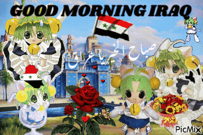 Good Morning Iraq Cartoon Greeting GIF