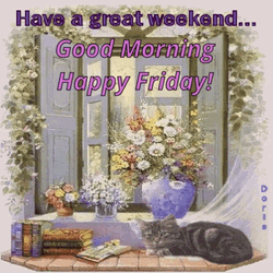 Good Morning It's Friday Aesthetic Vintage Art GIF
