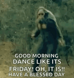 Good Morning It's Friday Bigfoot Dance Meme GIF