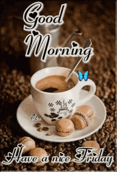 Good Morning It's Friday Coffee Greeting GIF