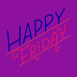 Good Morning It's Friday Happy Animated Text GIF