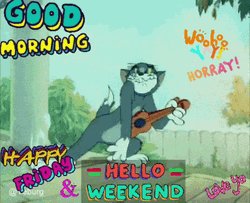Good Morning It's Friday Tom Guitar Celebration GIF