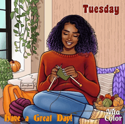 Good Morning It's Tuesday Pretty Girl Weaving GIF