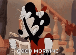 Good Morning Kiss Mickey And Minnie
