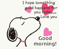 Good Morning Kiss Snoopy