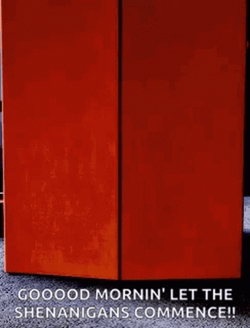 Good Morning Let Me Shenanigans Commence GIF