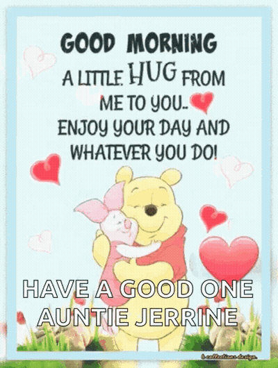 Good Morning Little Hug Enjoy Your Day GIF
