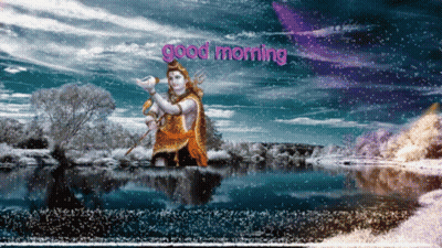 Good Morning Man In Water GIF