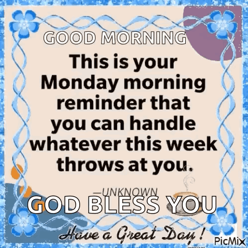 Good Morning Message This Is Your Monday Morning Reminder GIF