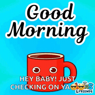Good Morning Message With Coffee GIF