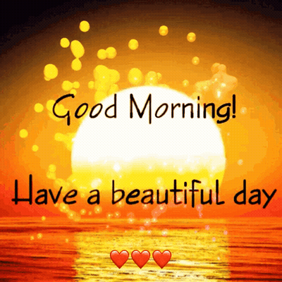 Good Morning Message With Sunset