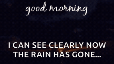 Good Morning Message With Sunset GIF