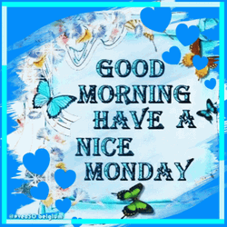 Good Morning Monday Blessings Blue Team GIF