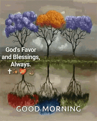 Good Morning Monday Blessings God Favor Always GIF