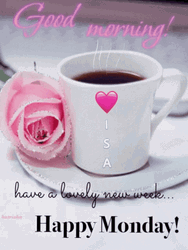 Good Morning Monday With Hot Coffee GIF