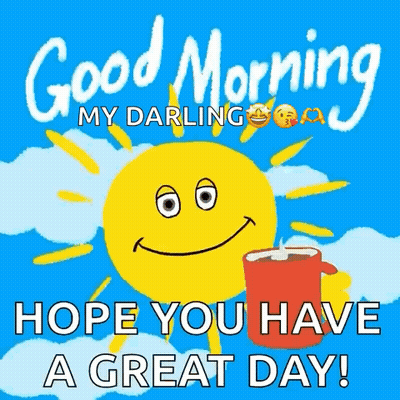 Good Morning My Darling Greeting Card GIF