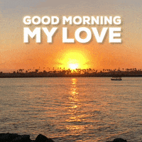 Good Morning My Love Ocean View GIF