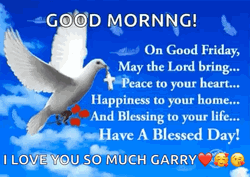 Good Morning Peace Dove Inspirational Day GIF