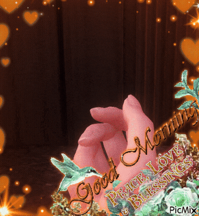 Good Morning Peace Love And Blessing GIF